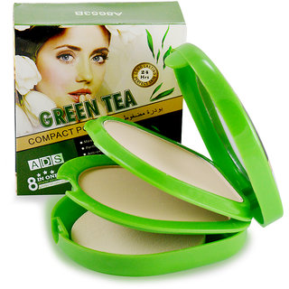 Buy ADS GREEN TEA COMPACT POWDER WITH FREE LIPSTICK RUBBER BAND - AOHR ...