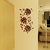 New Way Decals- Wall Sticker (7539) Red Berry Flower Design