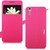 Heartly GoldSand Sparkle Luxury PU Leather Window Flip Stand Back Case Cover For ZTE Grand S2 II S291 S251 - Cute Pink