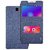 Heartly GoldSand Sparkle Luxury PU Leather Window Flip Stand Back Case Cover For Coolpad Dazen X7 Dual Sim - Power Blue