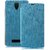 Heartly Premium Luxury PU Leather Flip Stand Back Case Cover For Lenovo A2010 - Power Blue