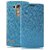 Heartly Premium Luxury PU Leather Flip Stand Best Back Case Cover For LG G4 Beat - Power Blue