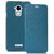 Heartly Premium Luxury PU Leather Flip Stand Back Case Cover For Coolpad Dazen Note 3 - Power Blue