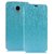 Heartly Premium Luxury PU Leather Flip Stand Back Case Cover For Meizu M1 Note Dual Sim - Power Blue