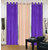 Exclusive Set of 3 Plain (2 Purple + Cream) Window Curtain