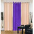 Exclusive Set of 3 Plain (2 Cream + Purple) Window Curtain
