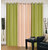 Exclusive Set of 3 Plain (2 Green + Cream) Window Curtain