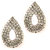 JAZZ Kundan and Pearl Design Silver Colour Alloy Earring (JER312)