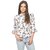 Vvoguish White Butterfly Print Top