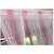 RAMCHA PINK AND WHITE SILVER SHINING CURTAIN - SET OF 2 PCS.