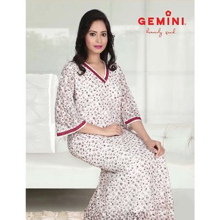 Buy Gemini Wear Printed Net Nighty