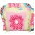 Wonderkids Bear Print Baby Cotton Pillow  Pink