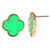 JAZZ  CZ Delly Wear Traditional Gold Plated Green Women Earring (JER336)