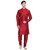 Arose Fashion  Red Silk Kurta Pajama Set