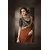 Deepfashion Brown Georgette Embroidered Saree With Blouse