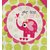 Wonderkids Elephant Print Apron  Pink  Green