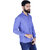Integriti Blue Button Down Full Sleeve Mens Casual Shirt
