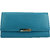 Moochies Ladies Pure Leather Wallet/Clutch, Turquoise mocww37turquoise
