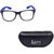 Lens Clear Black Frame White glass Wayfarer Sunglasses-LSW-0104