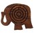 Craft Art India Brown Handcrafted Labyrinth Board Indoor / Outdoor Game Wooden Elephant - 5 Inches Cai-Hd-0043