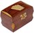 Craft Art India Handmade Wooden Double Playing Card Set Holder Box