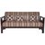 Karigar -Teak wood three seater sofa with cushions