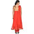 Ready Made Premium Embroidery Net Anarkali Dress + Bottom + Dupatta (3 PC) Red