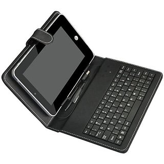 Buy USB Keyboard 7 Inch Leather Black Case Cover for Tablet Online ...
