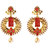 14Fashion red Gold finish Traditional earing-1307403C