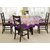 Lushomes 6 Seater Purple  Printed Round Table Cloth