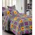 Always Plus Multicolor Contemporary Cotton Bedsheet (1 Double bedsheet With 2 Pillow Cover)with TC160