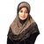 Aqsfa107 PolyCotton Stretchable Hand work design Hijab