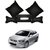 Takecare Medium Black Leatherite Combo Of Cushion Rest, Neck Rest, Tissue Dispenser For Hyundai Accent