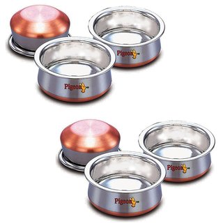 Online Pigeon Baby  Handi Dish Copper Bottom 3Pcs Set  