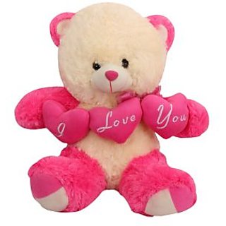 Buy Tickles Pink Charming Teddy With I Love You Heart Stuffed Soft ...