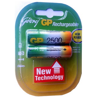 Godrej GP 2 X AA 2500mAh Ni-MH Rechargeable Batteries