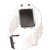 Unisex Black Dial White Belt Digital Designer dial Women And Men Watches