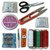 PACK OF 9 EMERGENCY TRAVEL SEWING KIT NEEDLES BUTTONS CUTTER TAILOR TAP THREADS