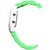 Unisex White Black Dial Green Belt Digital Designer dial Women And Men Watches