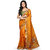 Golden Orange Pure Tussar Silk Saree with Blouse