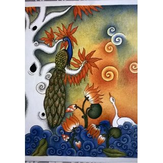 Buy Kerala Mural Painting On Peacock Online 13500 From Shopclues