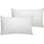 Just Linen Pair of Soft Comfortable Silkenised Poly Fibre Pillows