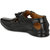 Footlodge Men's Black Velcro Sandals