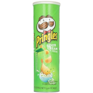 Pringles Potato Chips, Sour Cream and Onion, 169g