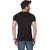 Frost Black Printed Half Sleeve V Neck T-Shirt