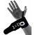Kobo Power Wrist Weight Lifting Training Gym Straps With Thumb Support Black