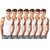 Lux Cozi Pack of 7 Mens White Cotton Vests