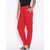 Red Cotton Solid Pant