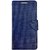 Colorcase Flip Cover Case for Infocus Bingo 50 - Blue