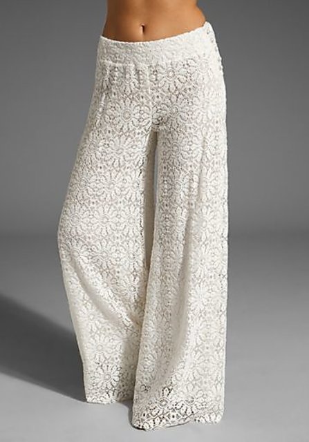 White hot sale net palazzo